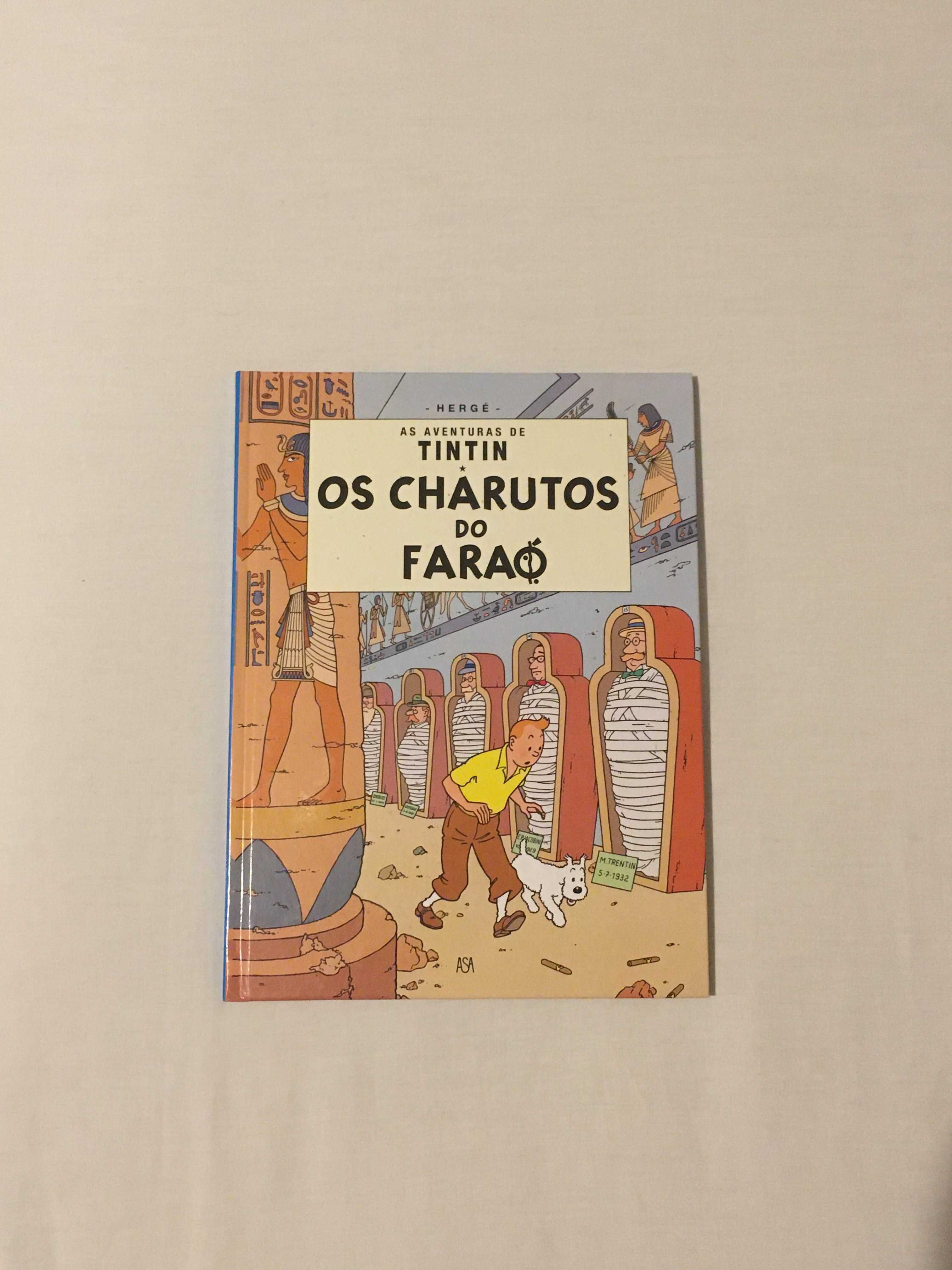 Livro "Tintim: Os Charutos do Faraó"