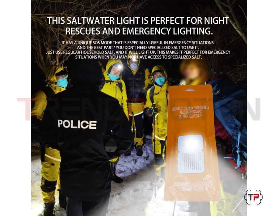 Lâmpadas de Iluminação LED Funciona c/ Água e Sal