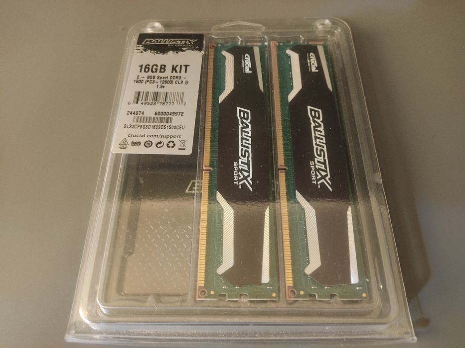 Pamięć RAM DDR3 Crucial Ballistix 16GB [2x8GB] 1600 CL 9