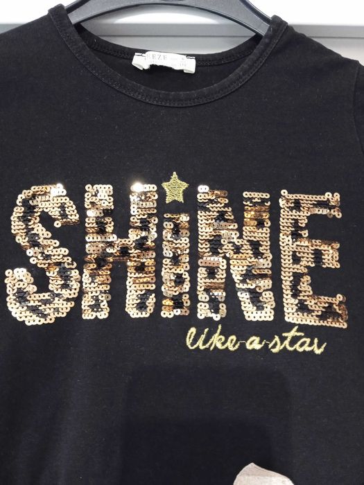 Sukienka dla dziewczynki - czarna - roz. 116 -