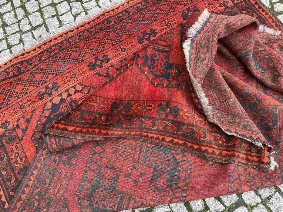 XIX wieczny kobierzec Afgan 215x135 galeria 13 tys
