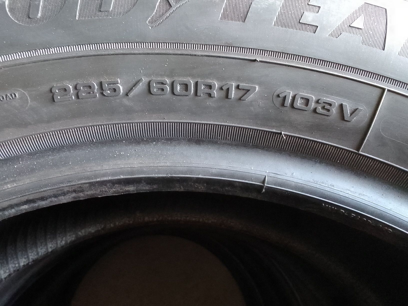 4 Opony zimowe 225/60r17 GOODYEAR 2022r