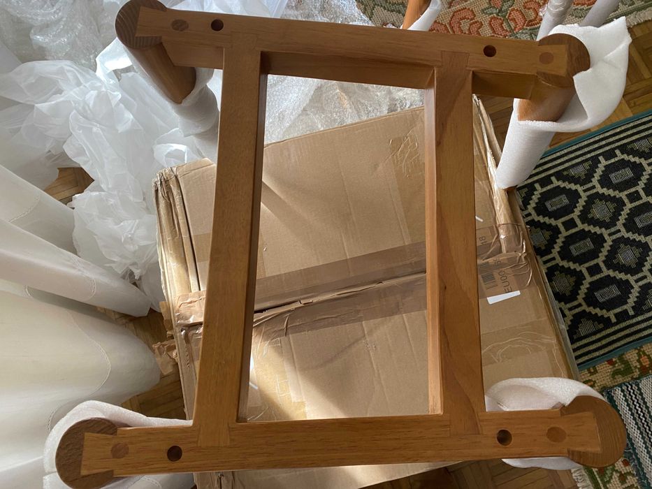 Bases para cadeira novas em madeira x 4