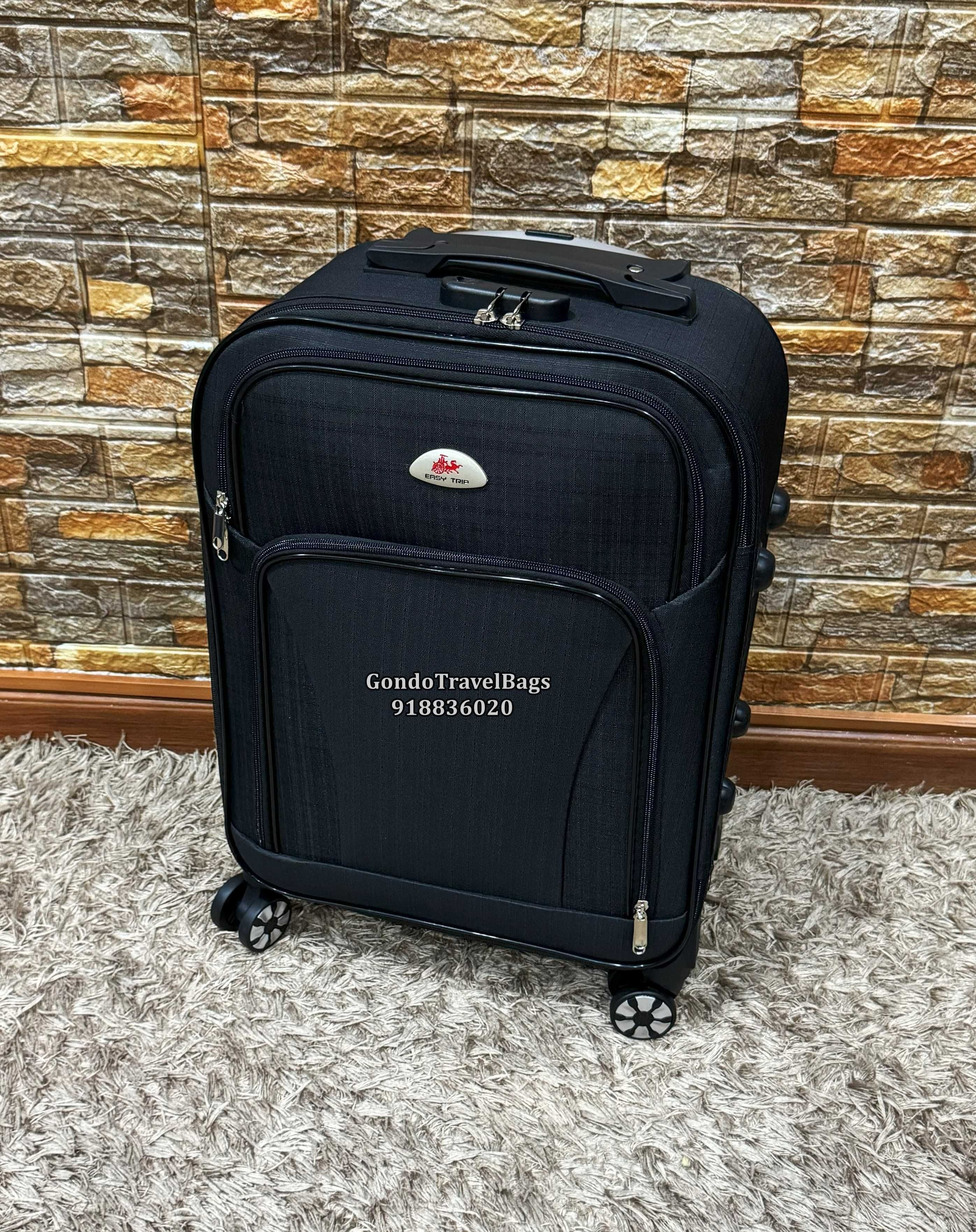 Mala Cabine 10Kg Poliéster/Tecido - NOVAS - Com Trolley Viagem