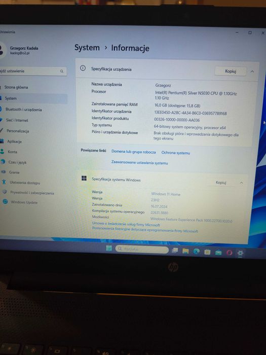 Laptop HP jak nowy!!!