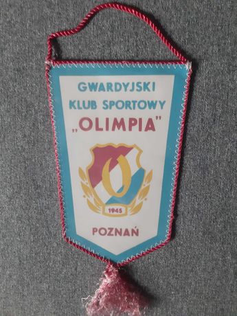 Proporczyk Olimpia Poznań z lat 80