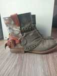 Buty botki skórzane A.S.98
