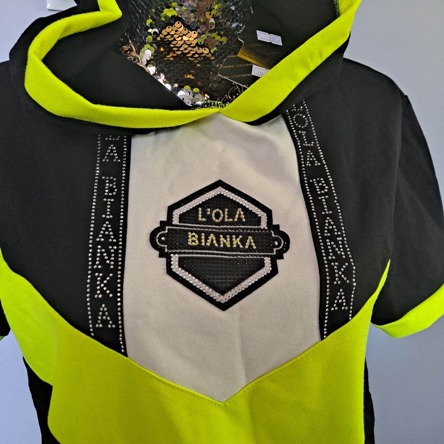 Dres cyrkonie  Lola Bianka neon