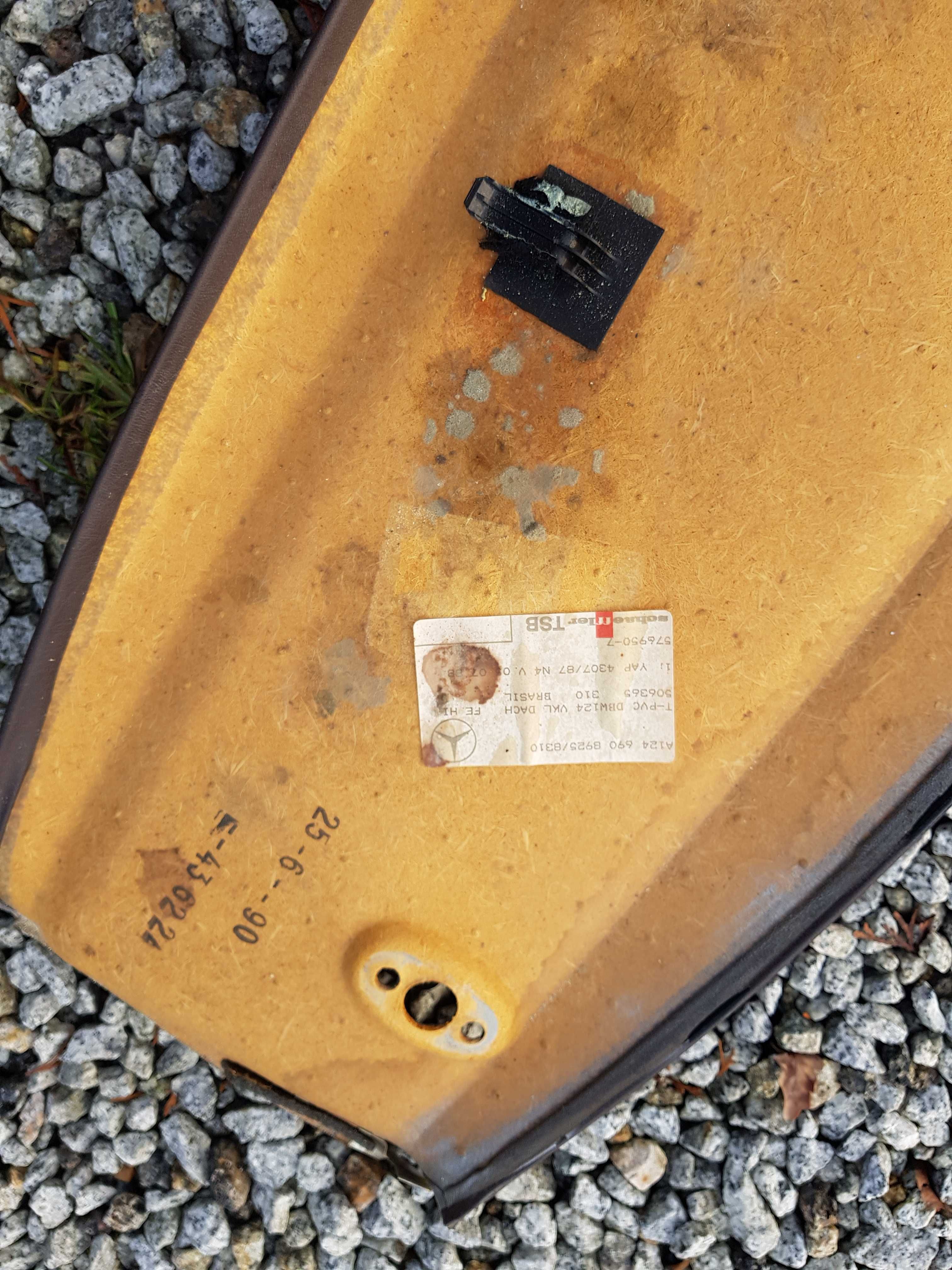 Panel  podsufitka mercedes W124 sedan kombi brąz