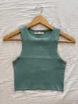 Tank top cropped turquesa Pull&Bear