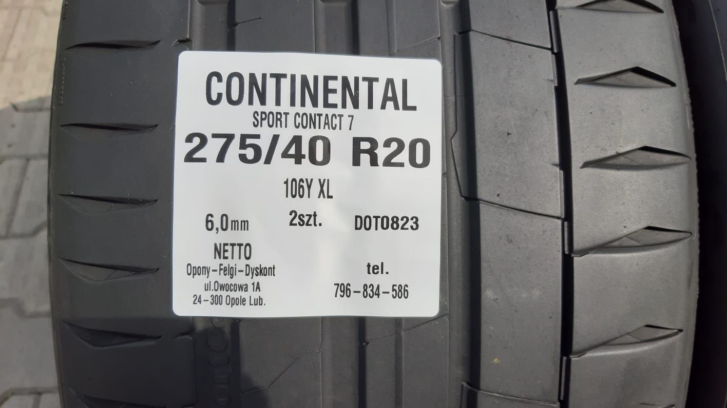 Opony Continental 275 40 R20