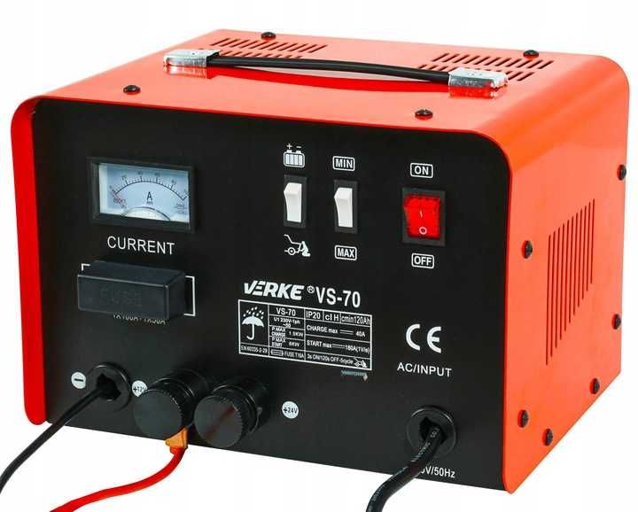 Prostownik samochodowy do akumulatora z rozruchem12V 24V 40A ŁADOWARKA