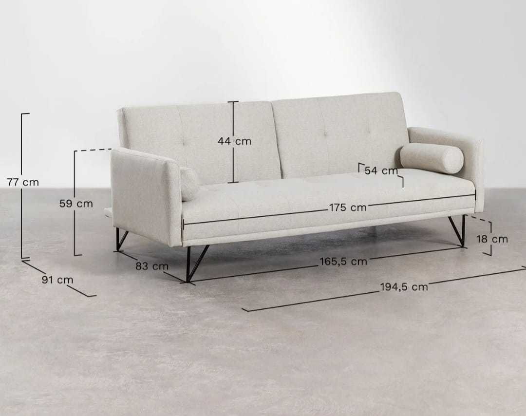 Sofa Cama 3 lugares Prático (194,5cm)