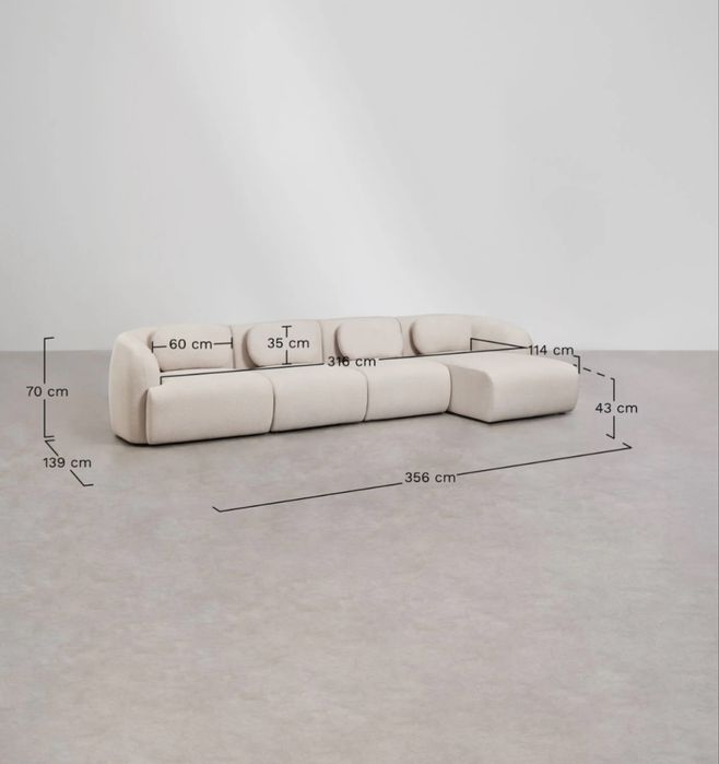Sofa chaise longue