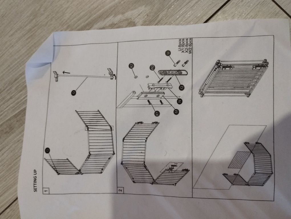 Barierka 300cm kojec zabezpieczenie kominka, pokoju schodów drzwi