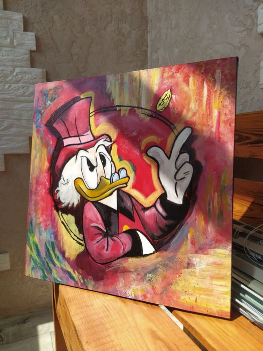 Картина акрилом «Скрудж»