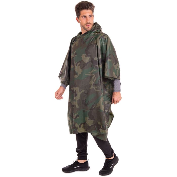 Дождевик, плащ-палатка пончо SP-Sport TY-6920 290x108см камуфляж
