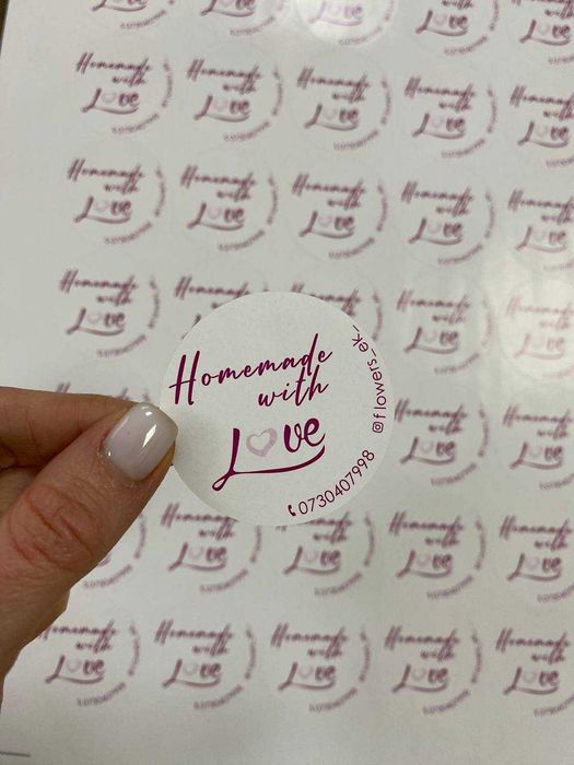 Наліпки паперові та вінілові, стікі