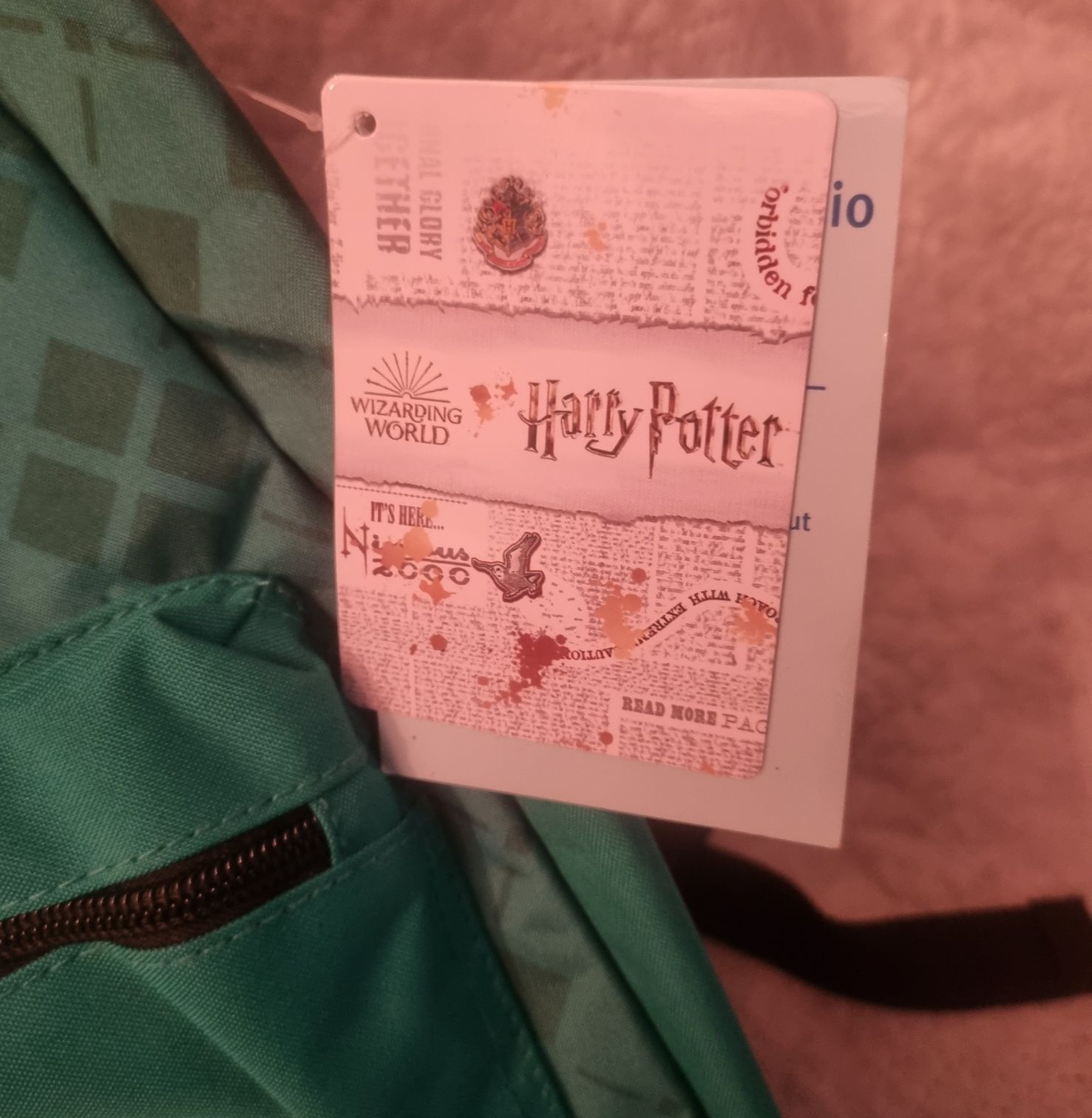Plecak plus kosmetyczka Harry Potter zielony