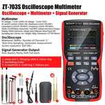 Zoyi ZT-703S - oscyloskop 2x50Mhz, multimetr, gen 1x sonda
