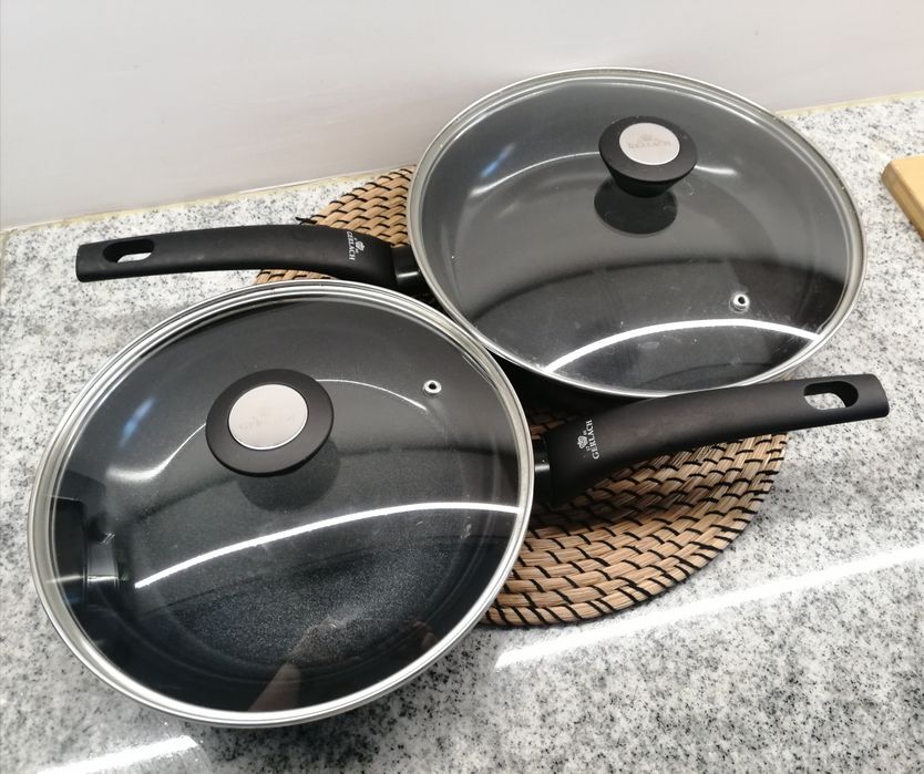 Patelnie Gerlach z pokrywkami 24 i 28 cm na każdą kuchenkę