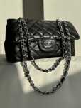 Chanel torebka vintage czarna łańcuszek