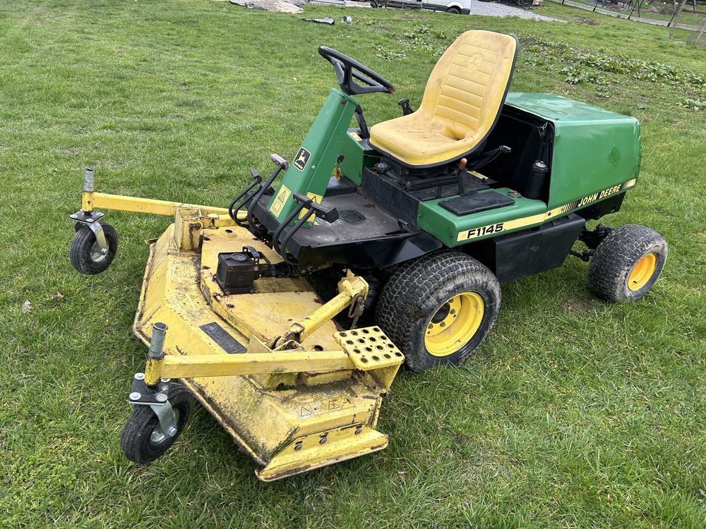 Traktorek Kosiarka ciągnik John Deere F1145 Duży 4x4 Blokada, pług