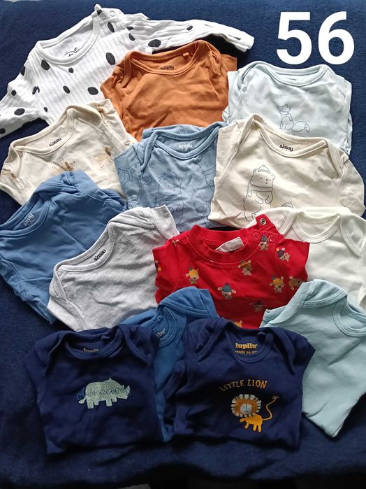 Zestaw ubranek 70szt. rozm. 56+62