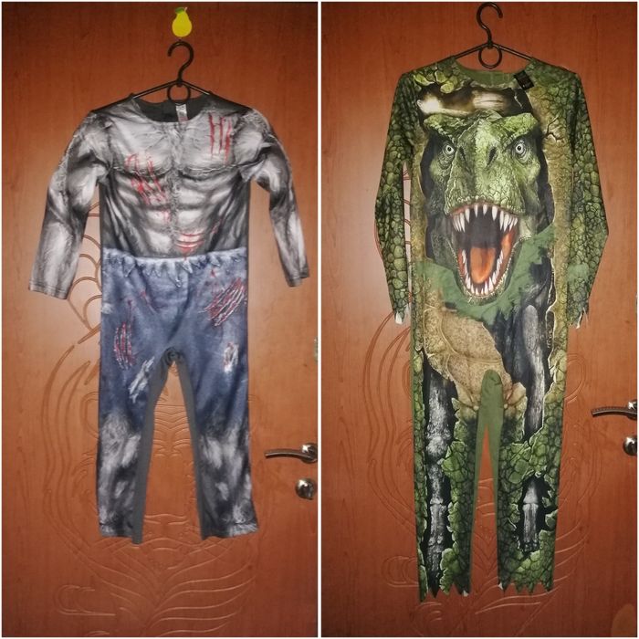 Карнавальный костюм на Хеллоуин. Вовкулак-оборотень. Костюм динозавра.