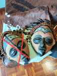 Máscara  tribal artesanal