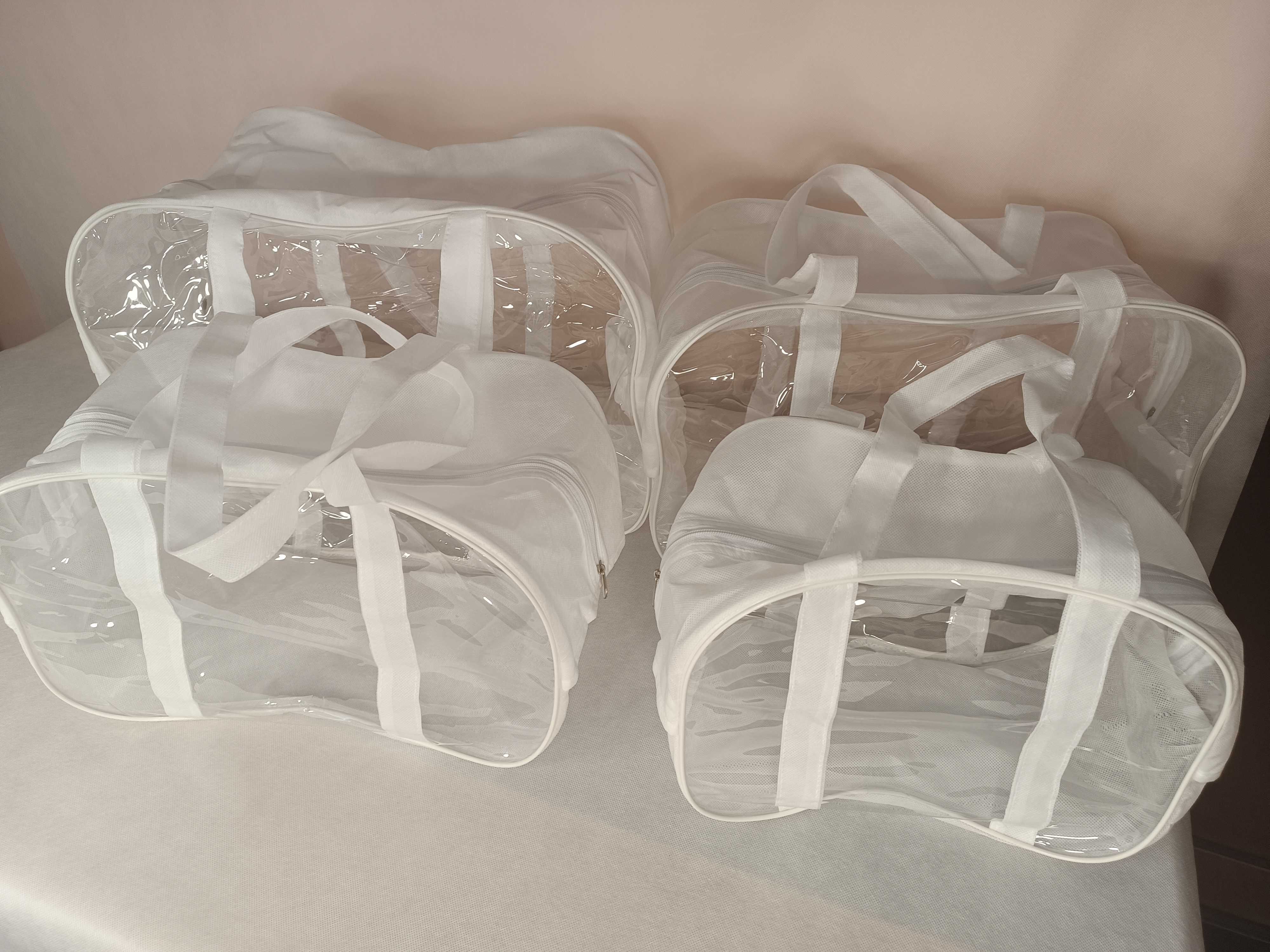 Набір з 4 сумок у пологовий будинок EcoNova S+M+XL+XXL різні кольори