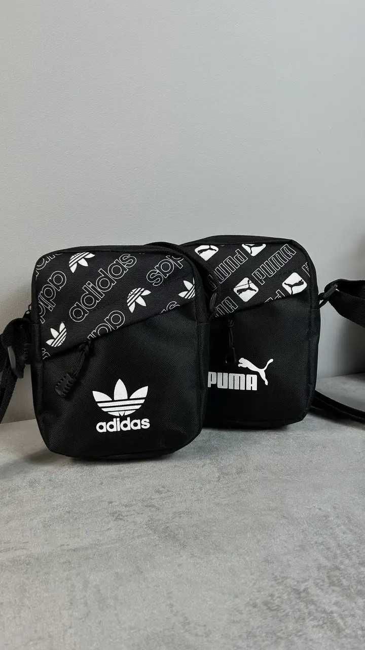 ОПТ 150грн чорна чоловіча, барсетка, спортивна, сумка, адидас, adidas