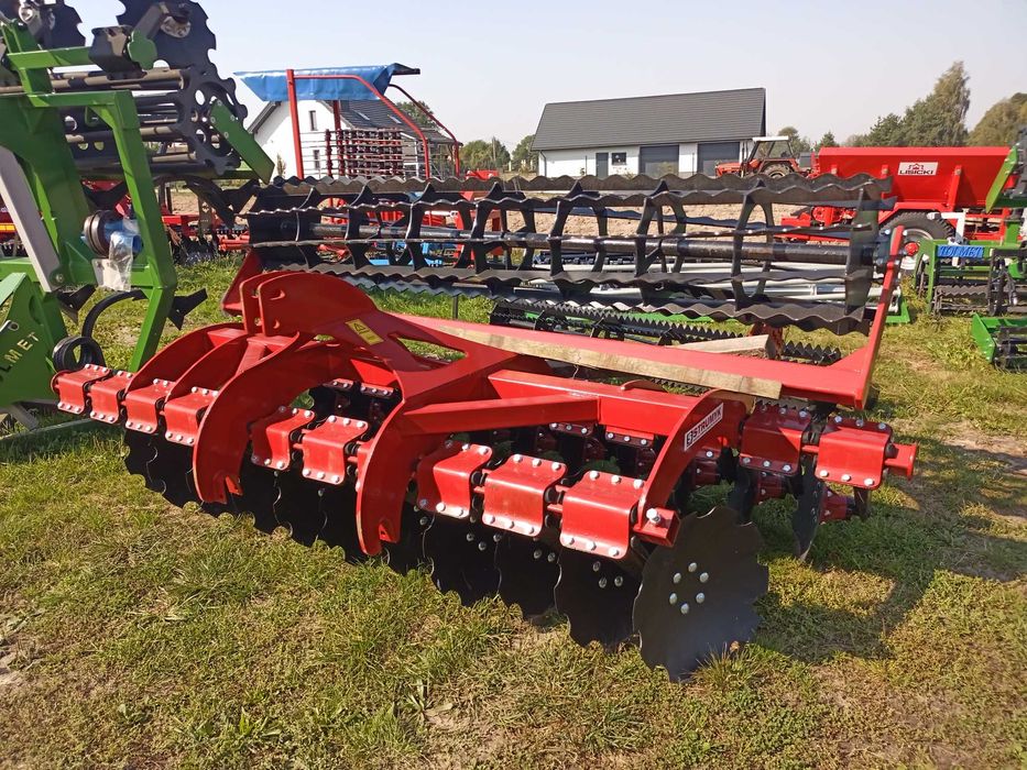 WYPRZEDAŻ Brona talerzowa TIGER II JUNIOR 2,7m + wał + ekrany