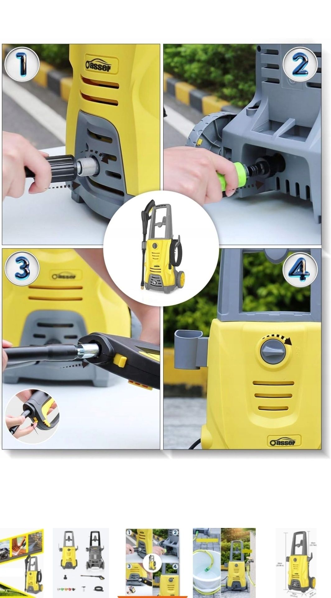Myjka ciśnieniowa karcher firmy OAsser 1400W 125bar