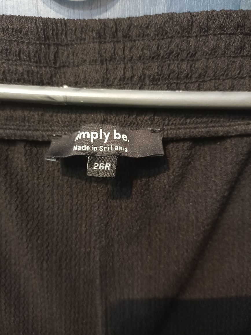 Штаны черные с карманами Simply Be, размер 70