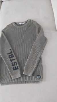 Sweter, szary, H&M, 146-152
