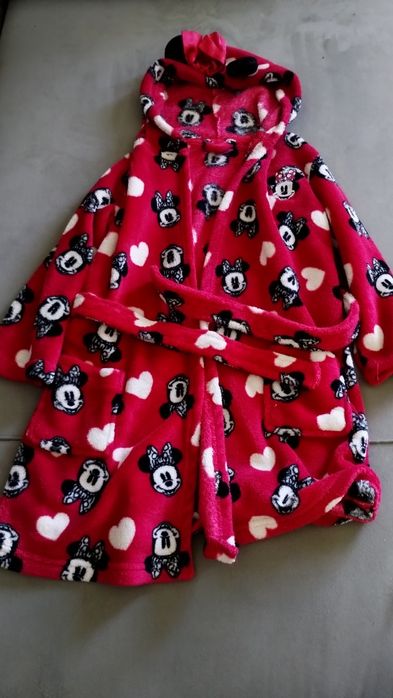 Szlafrok dla dziewczynki myszka Miki 4-5 lat