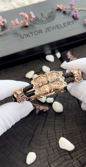 Эксклюзивный Золотой Православный Браслет.золотий браслет