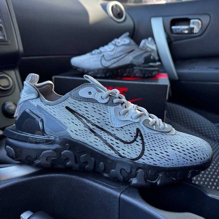 !SALE! Nike React Vision Grey/Black 40 41 42 43 44 45 найк реакт