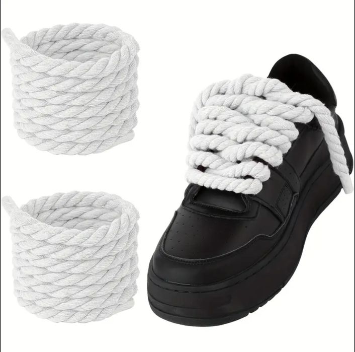 Шнурки канати бавовняні, плетені шнурки; Різна товщина