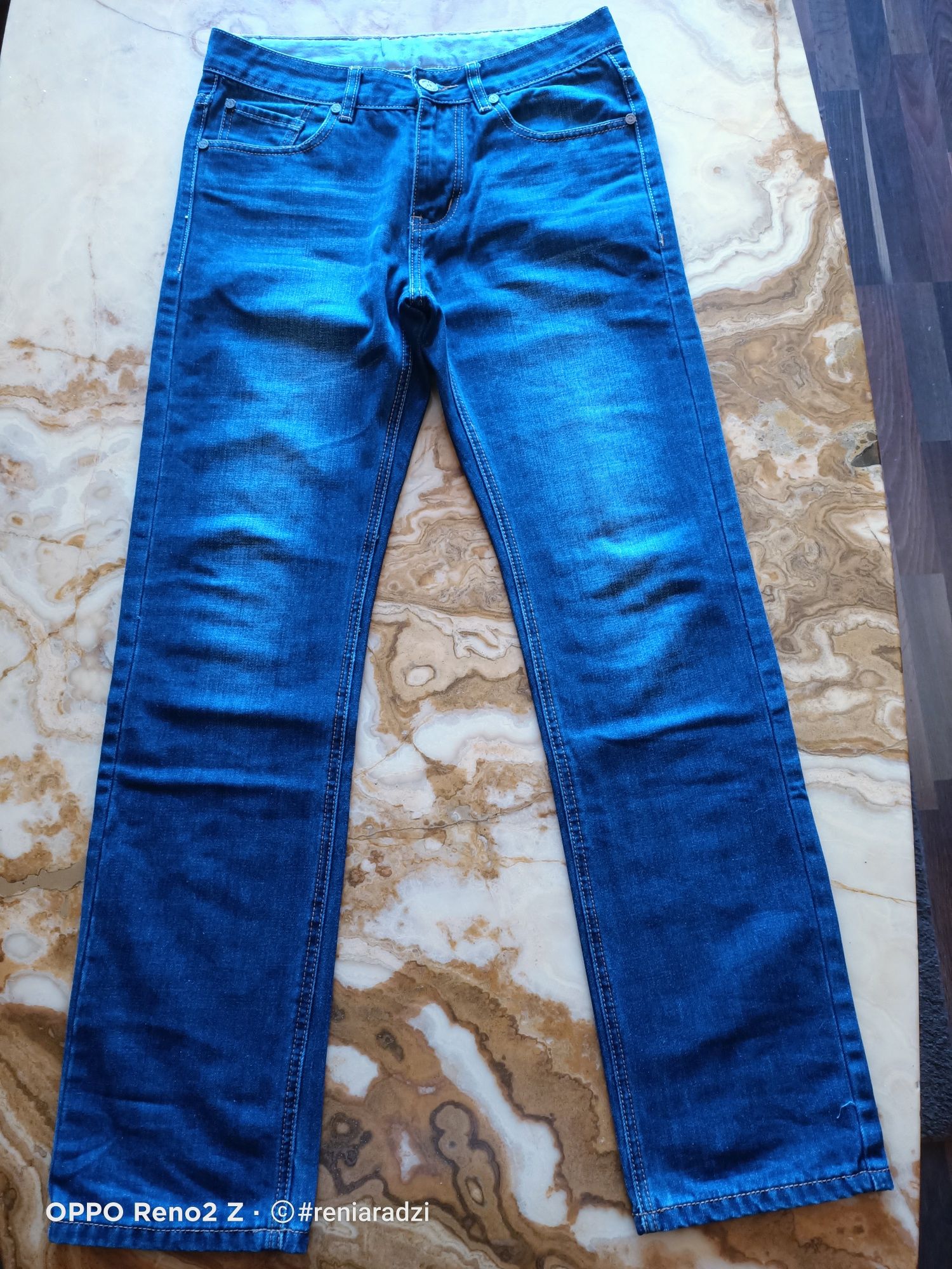 Spodnie jeans, męskie, r. 29, stright leg, proste