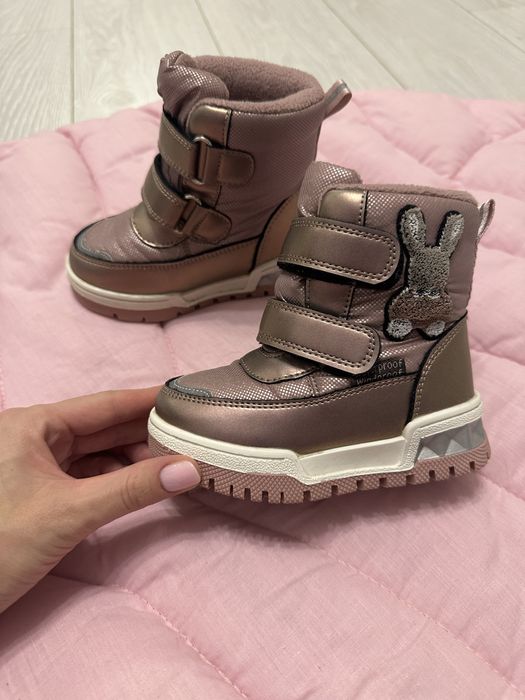 Зимові чобітки , чобітки Tom.m 24 розмір, чобітки рожеві