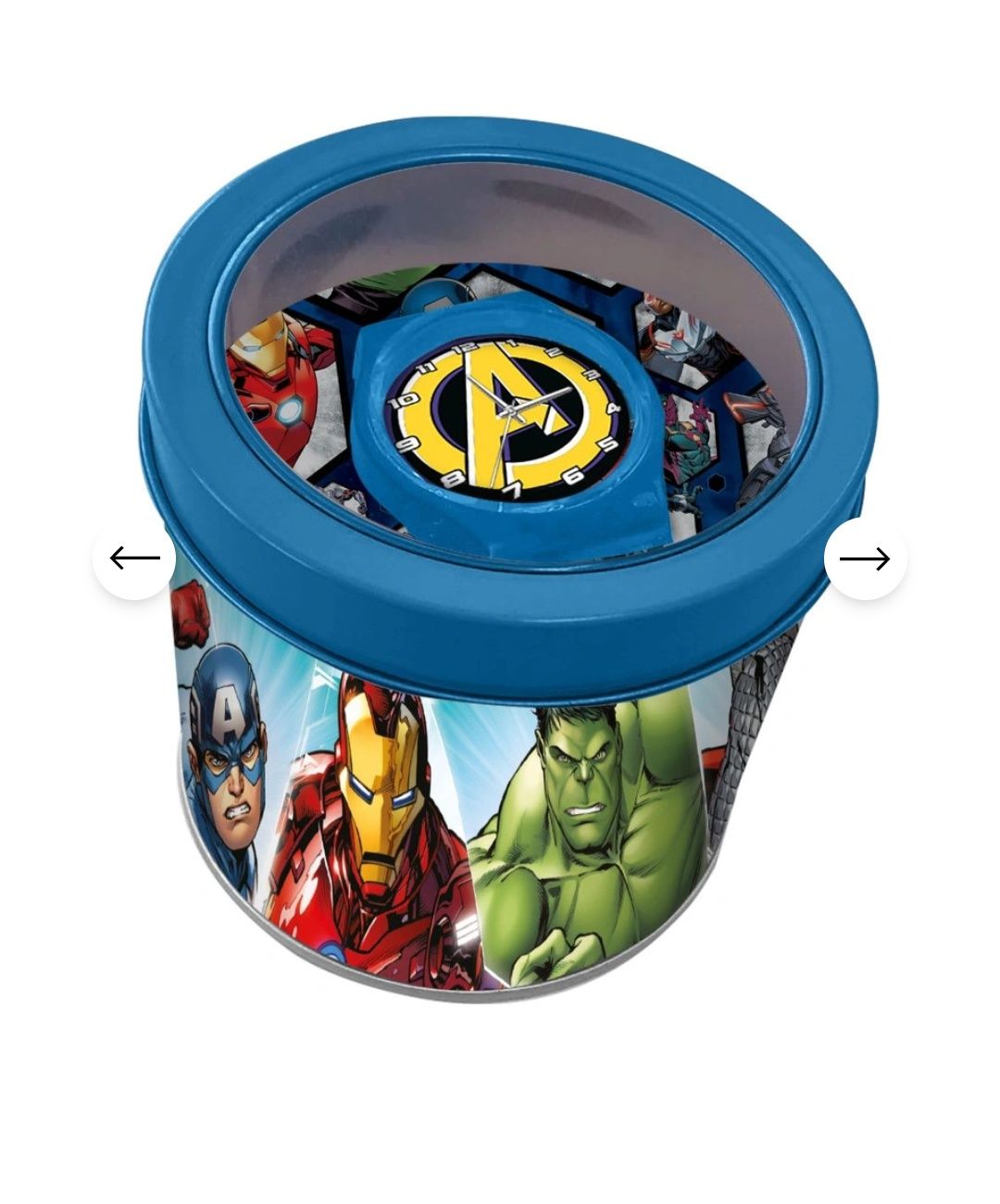 Zegarek analogowy Avengers w metalowym opakowaniu nowy