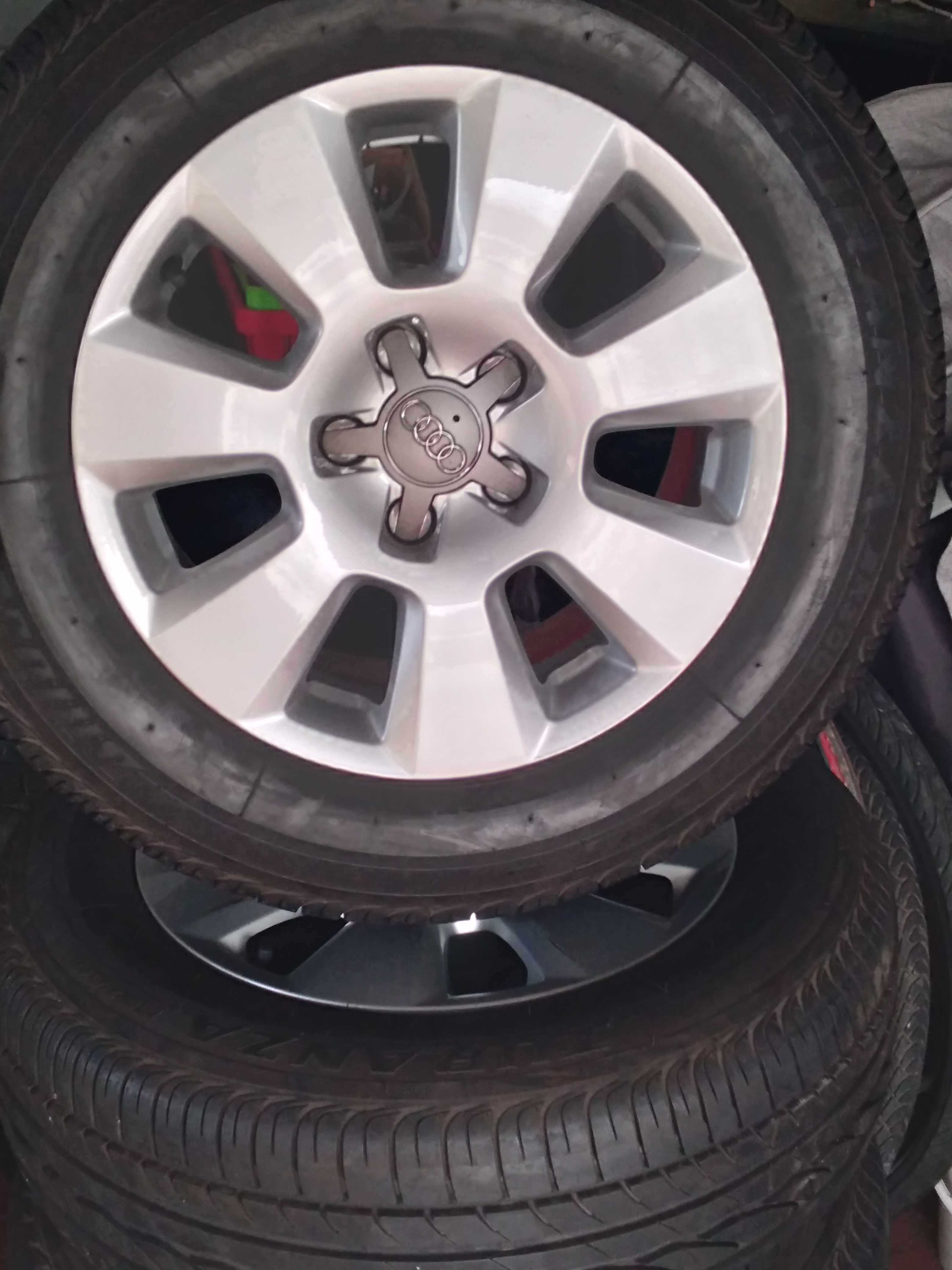 alufelgi 16'' Audi 5x112 ET37  opony 7.5mm