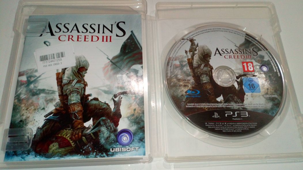 Gra Ps3 Assassins Creed III 3 gry PlayStation 3 Uncharted Gta 5 Nfs