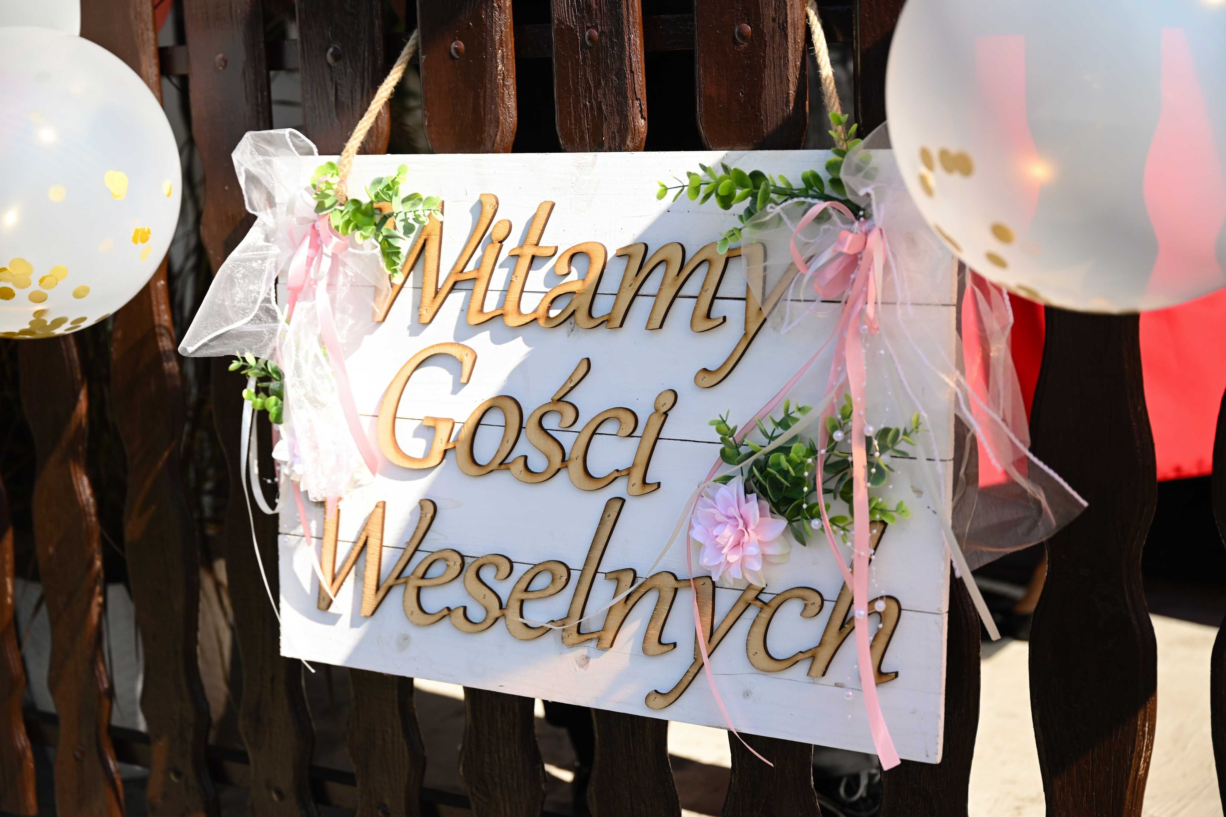 Tablica witamy gości weselnych