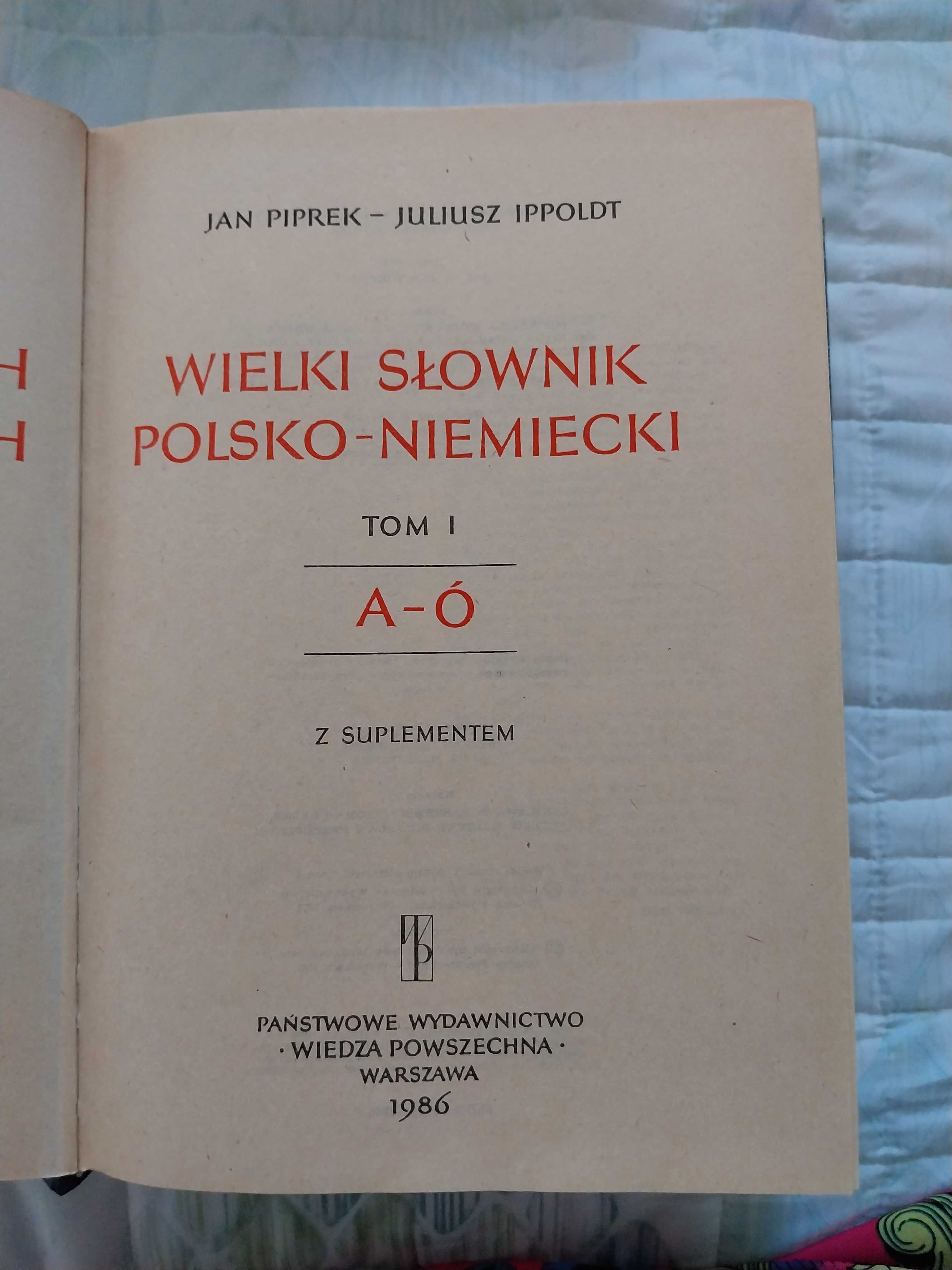 Jan Pirek Wielki słownik polsko-niemiecki 2 tomy