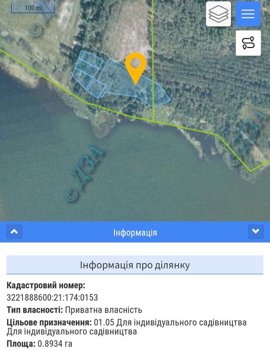 Ділянка 1.7 ГА з виходом в Київське море, Толокунь, ліс, фарватер