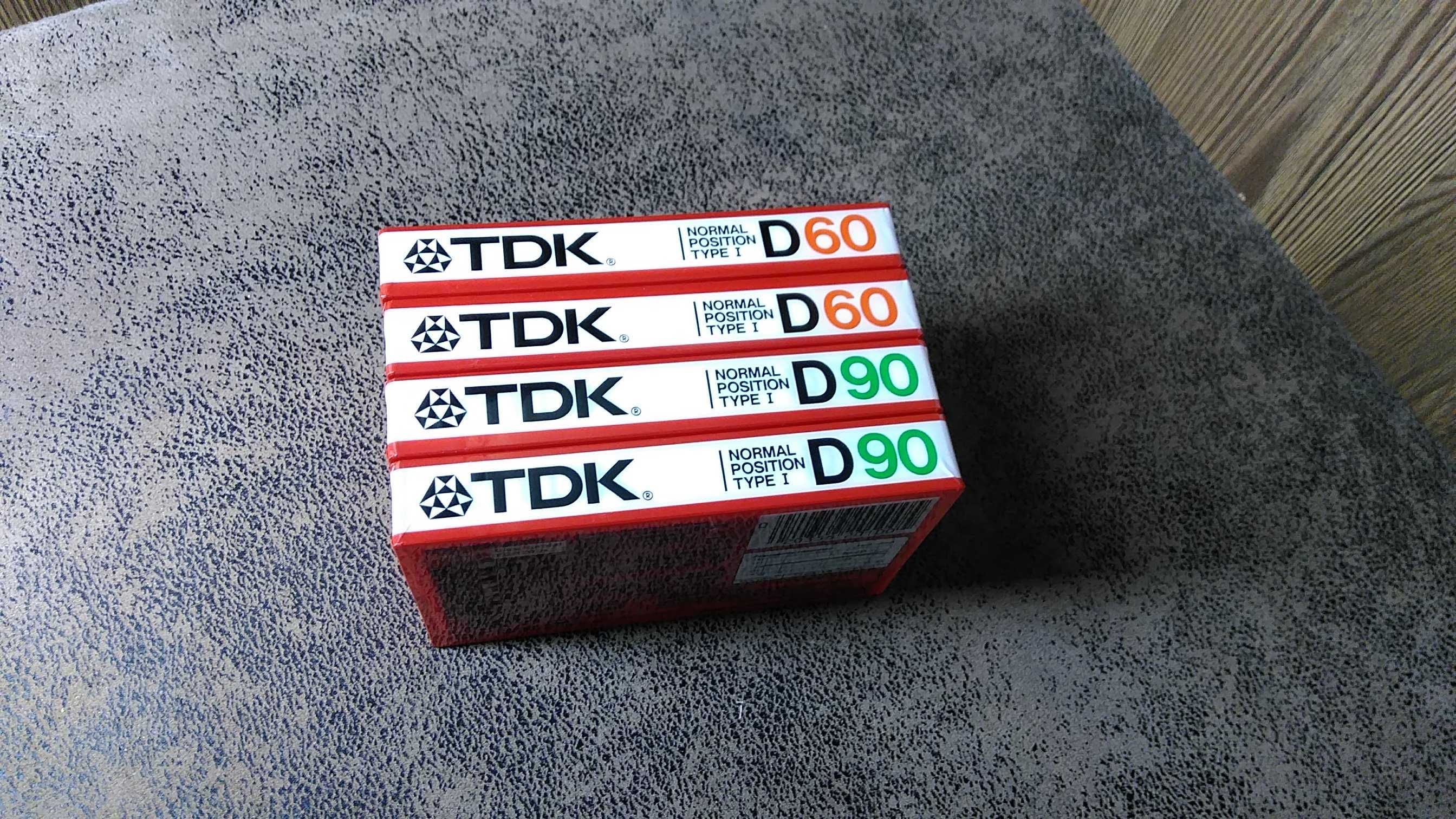 Аудіокасети  TDK D  60-90   нові 85р86р