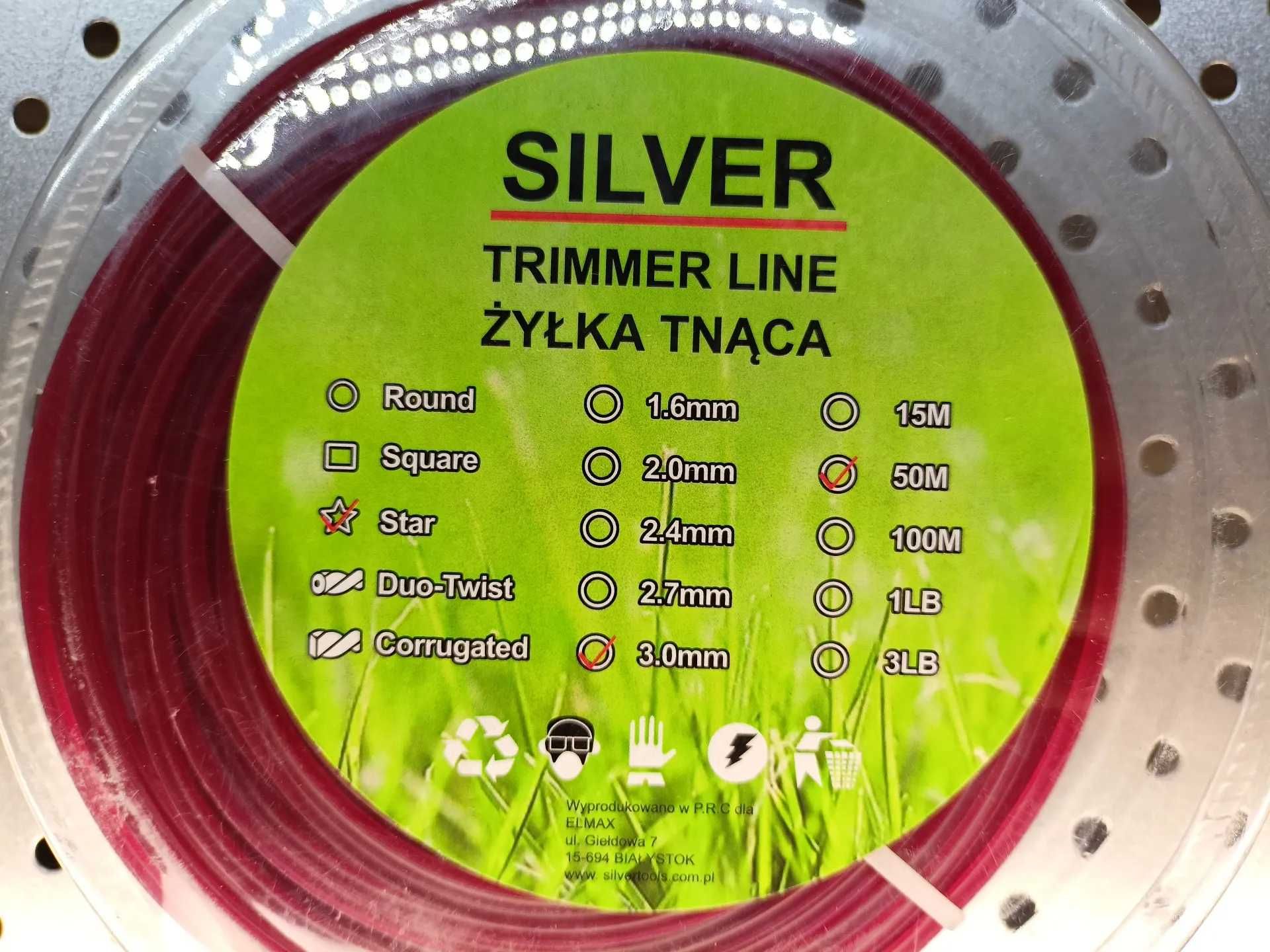 Żyłka do cięcia trawy gwiazdka 3.0 mm x 50 m  żyłka tnąca do trawy